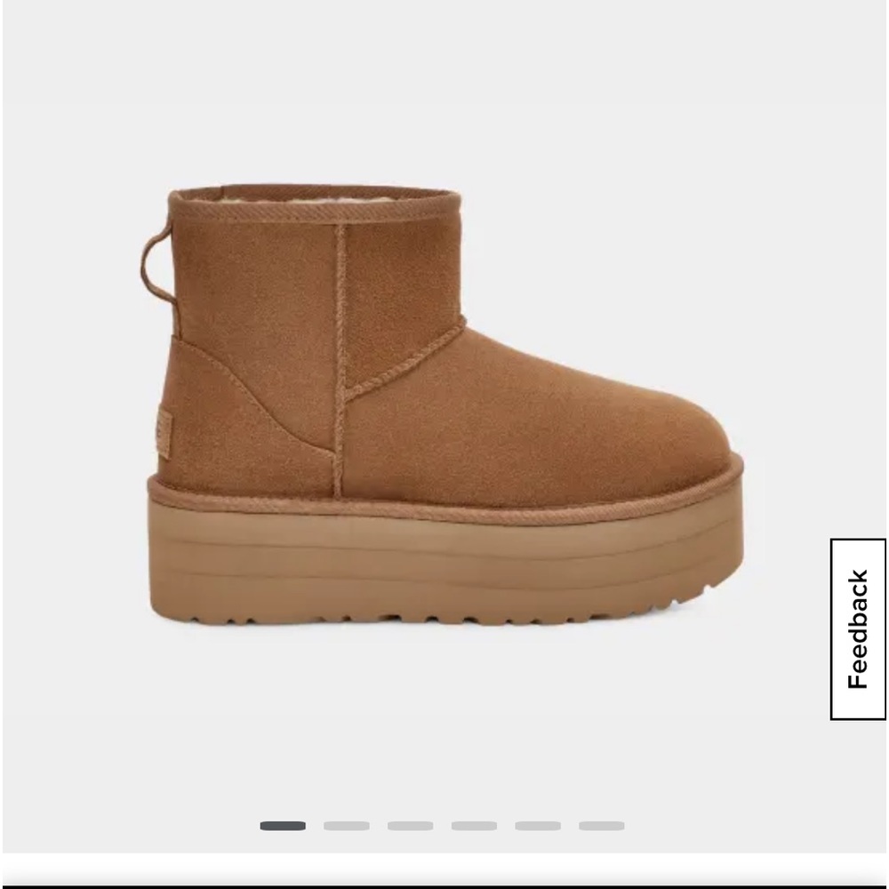 SOLD OUT- UGG Classic mini platform- chestnut color